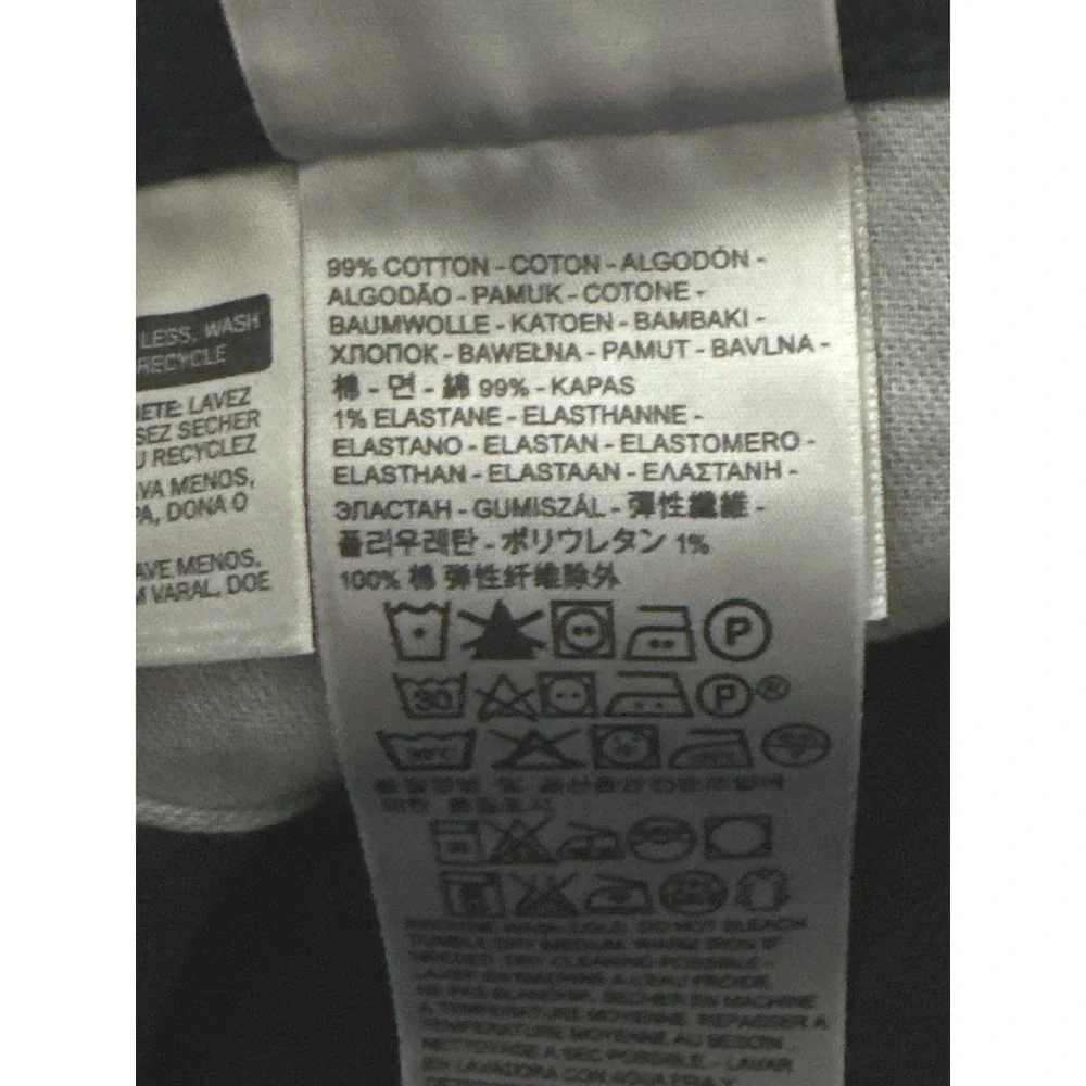 Levi's 514 Straight‎ Fit Mens Black Denim Jeans 32x34 Stretch Cotton